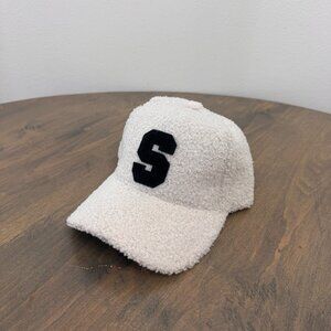 Evereve Sherpa Baseball Cap - Letter S